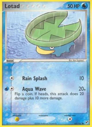 Lotad #63 · Deoxys Pokémon card