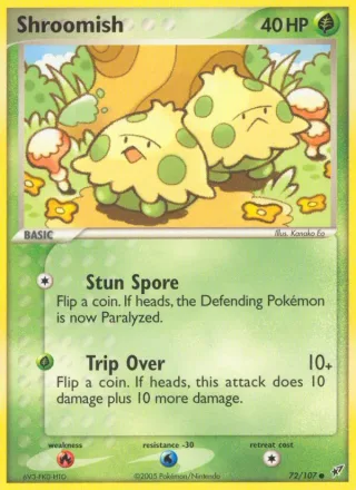 Shroomish #72 · Deoxys Pokémon card