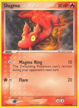 Slugma #75 · Deoxys Pokémon card