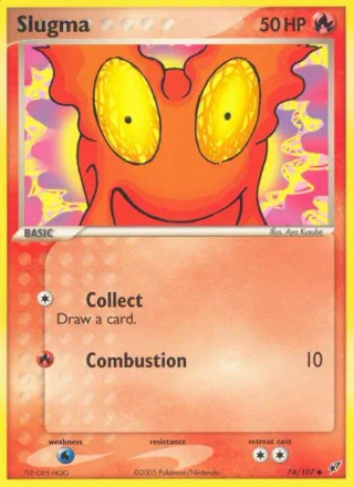 Slugma #74 · Deoxys Pokémon card