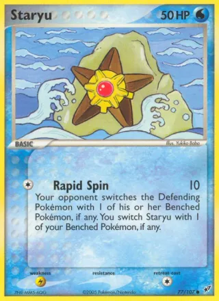 Staryu #77 · Deoxys Pokémon card