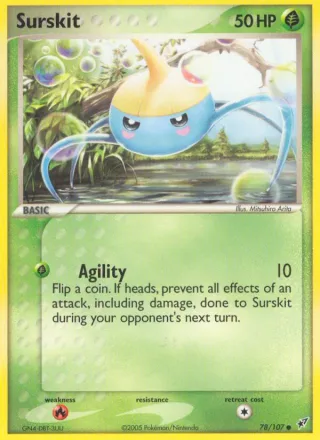 Surskit #78 · Deoxys Pokémon card