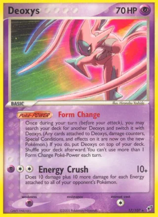 Deoxys #17 · Deoxys Pokémon card