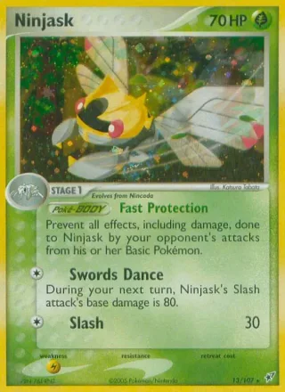 Ninjask #13 · Deoxys Pokémon card