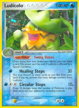 Ludicolo #10 · Deoxys Pokémon card