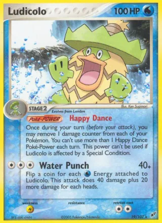 Ludicolo #19 · Deoxys Pokémon card