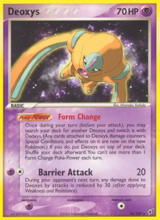 Deoxys #18 · Deoxys Pokémon card