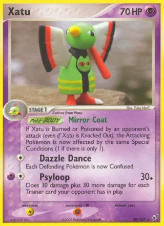 Xatu #29 · Deoxys Pokémon card