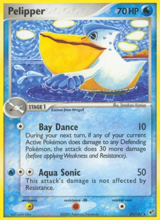 Pelipper #21 · Deoxys Pokémon card