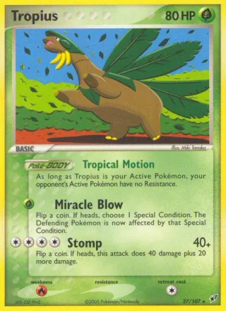 Tropius #27 · Deoxys Pokémon card