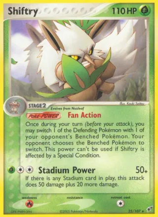 Shiftry #25 · Deoxys Pokémon card