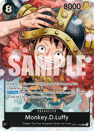 Monkey.D.Luffy #OP17-093 · The World's Strongest Warriors One Piece card