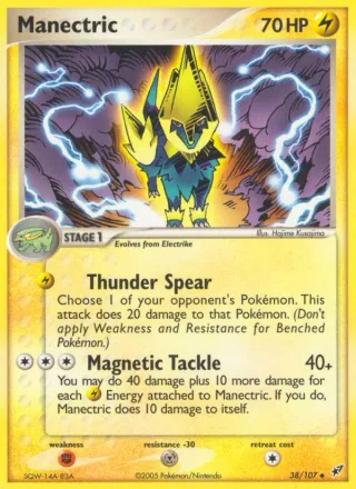 Manectric #38 · Deoxys Pokémon card