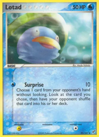 Lotad #35 · Deoxys Pokémon card