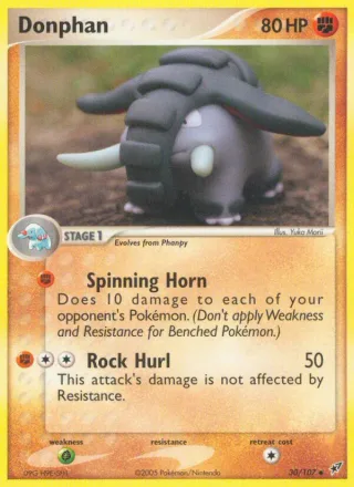 Donphan #30 · Deoxys Pokémon card
