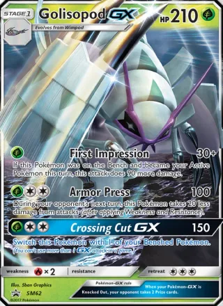 Golisopod GX #SM62 · SM Black Star Promos Pokémon card