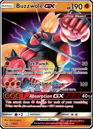 Buzzwole GX #SM69 · SM Black Star Promos Pokémon card