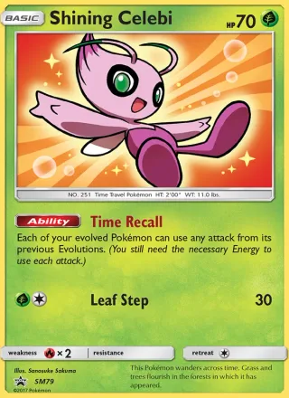 Shining Celebi #SM79 · SM Black Star Promos Pokémon card