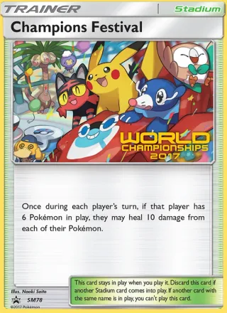 Champions Festival #SM78 · SM Black Star Promos Pokémon card