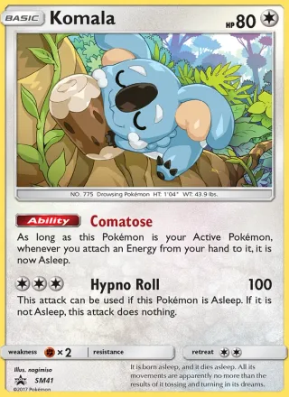 Komala #SM41 · SM Black Star Promos Pokémon card