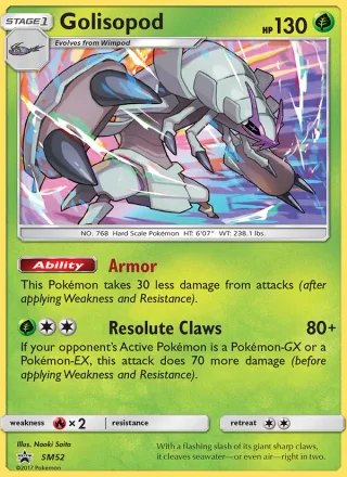 Golisopod #SM52 · SM Black Star Promos Pokémon card