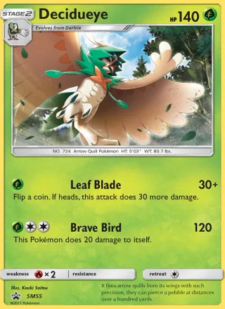 Decidueye #SM55 · SM Black Star Promos Pokémon card