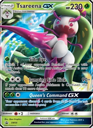 Tsareena GX #SM56 · SM Black Star Promos Pokémon card