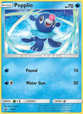Popplio #SM24 · SM Black Star Promos Pokémon card