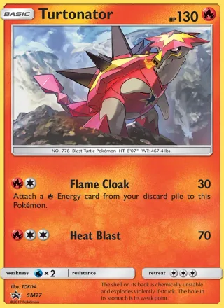 Turtonator #SM27 · SM Black Star Promos Pokémon card