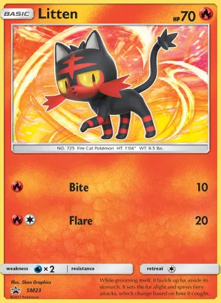 Litten #SM23 · SM Black Star Promos Pokémon card