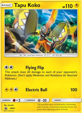 Tapu Koko #SM31 · SM Black Star Promos Pokémon card