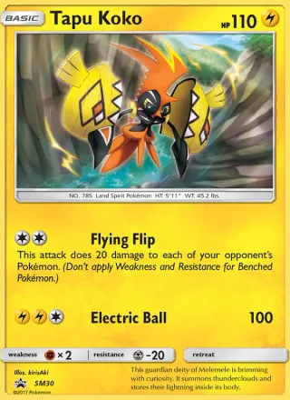 Tapu Koko #SM30 · SM Black Star Promos Pokémon card