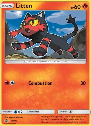 Litten #SM02 · SM Black Star Promos Pokémon card