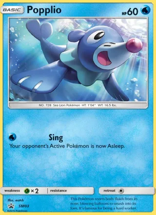 Popplio #SM03 · SM Black Star Promos Pokémon card