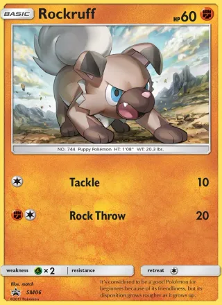 Rockruff #SM06 · SM Black Star Promos Pokémon card