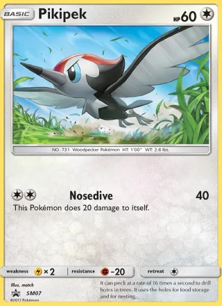 Pikipek #SM07 · SM Black Star Promos Pokémon card