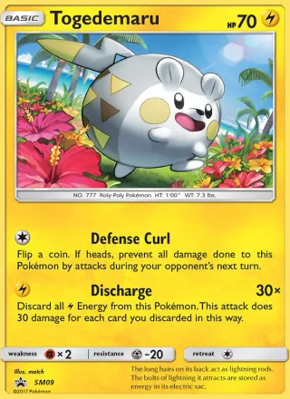 Togedemaru #SM09 · SM Black Star Promos Pokémon card