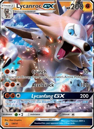 Lycanroc GX #SM14 · SM Black Star Promos Pokémon card