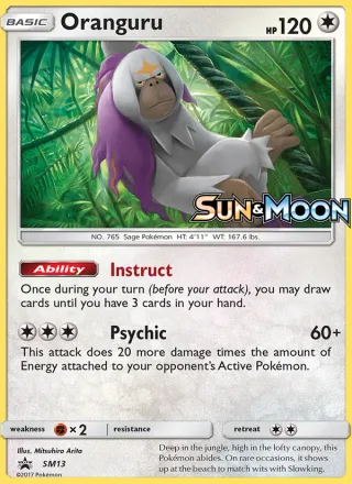 Oranguru #SM13 · SM Black Star Promos Pokémon card