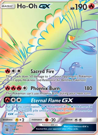 Ho-Oh GX #SM80 · SM Black Star Promos Pokémon card