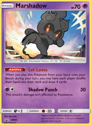 Marshadow #SM85 · SM Black Star Promos Pokémon card
