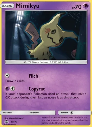 Mimikyu #SM99 · SM Black Star Promos Pokémon card