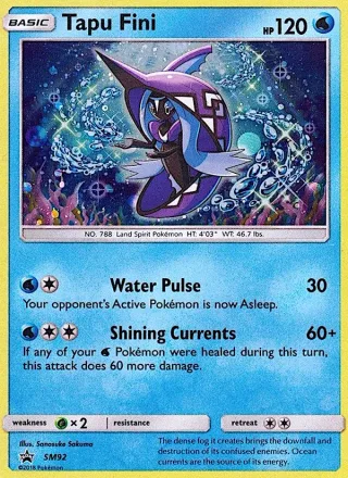 Tapu Fini #SM92 · SM Black Star Promos Pokémon card