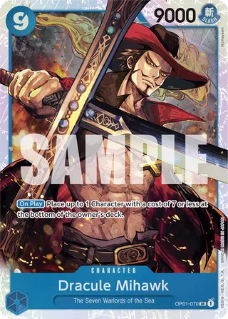 Dracule Mihawk (Alternate Art) #OP01-070-alternate-art · Premium Booster -The Best- One Piece card