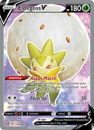 Eldegoss V #176 · Rebel Clash Pokémon card