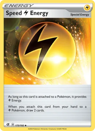 Speed Lightning Energy #173 · Rebel Clash Pokémon card