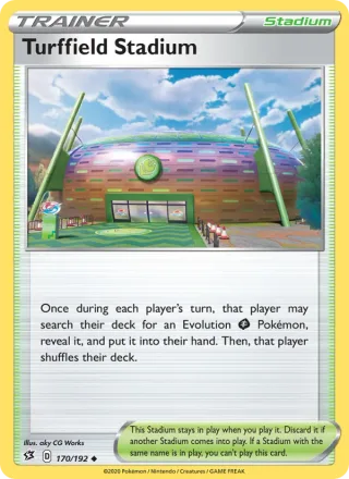 Turffield Stadium #170 · Rebel Clash Pokémon card