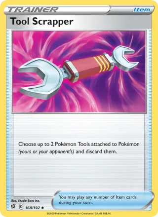 Tool Scrapper #168 · Rebel Clash Pokémon card