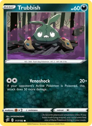 Trubbish #117 · Rebel Clash Pokémon card