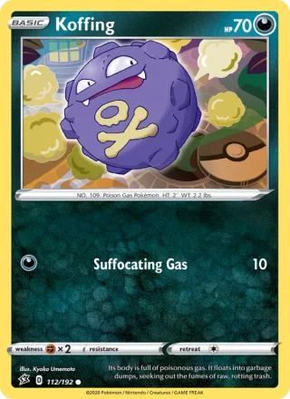 Koffing #112 · Rebel Clash Pokémon card